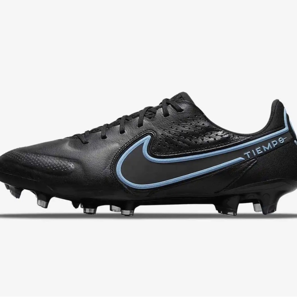 Nike Tiempo Legend 9 Elite FG Black Iron Grey Blue Hero CZ8482-004 sz 7 Men's ne - Picture 3 of 8
